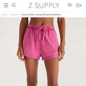 Z Supply scout cotton jersey drawstring short size small NWT